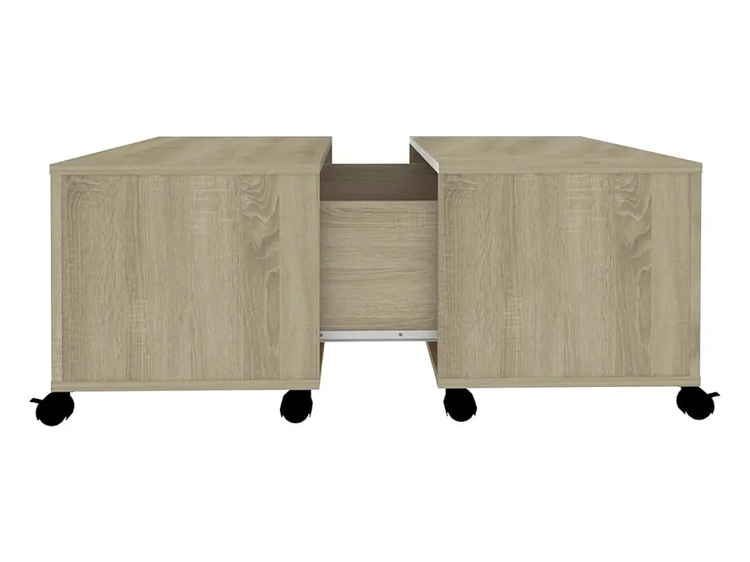 vidaxl Mesa de centro 75x75x38 cm contraplacado carvalho sonoma^ Mesa De Centro