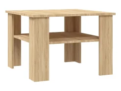 Mesa De Centro* Mesa de centro 60x60x42 cm contraplacado cor carvalho sonoma PT523568 Castanho