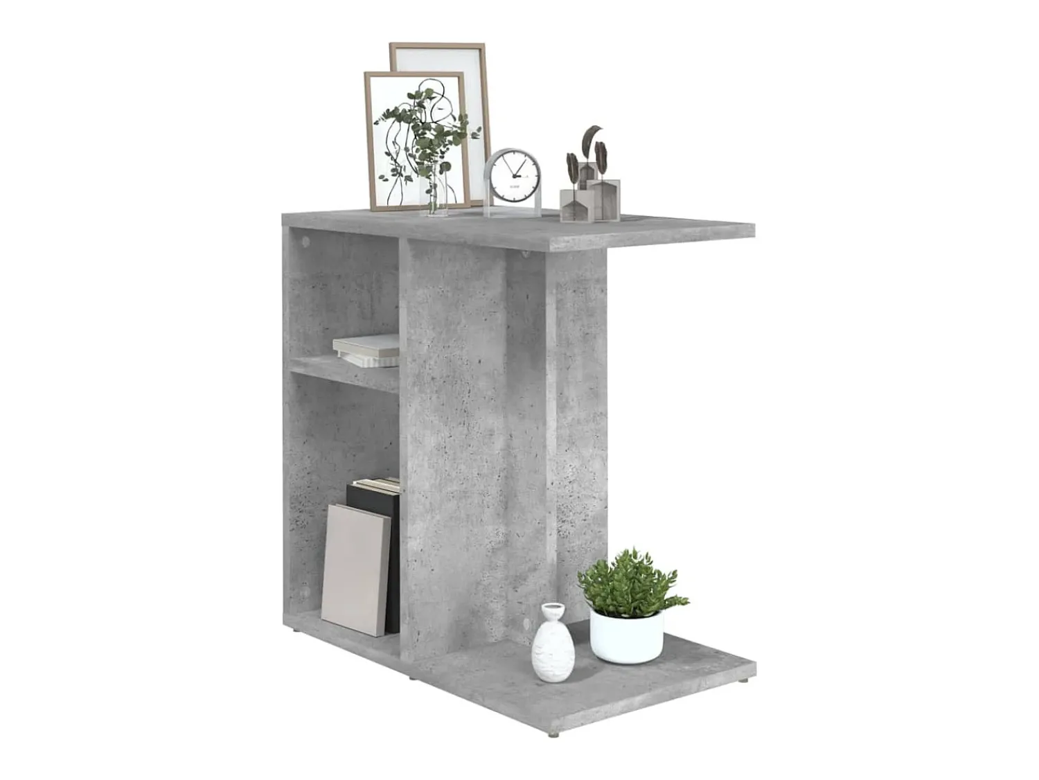 Clearance Mesa de centro 50x30x50 cm contraplacado cimento PT861154 Cinzento
