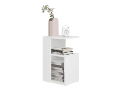 Mesa De Centro| Mesa de centro 36x30x56 cm contraplacado PT340711 Branco