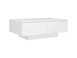 Clearance Mesa de centro 90x60x31 cm contraplacado PT277546 Branco