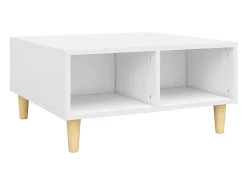 Mesa De Centro|vidaxl Mesa de centro 60x60x30 cm contraplacado Branco