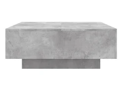 Mesa De Centro* Mesa de centro 80x80x31 cm contraplacado cimento PT958453 Cinzento
