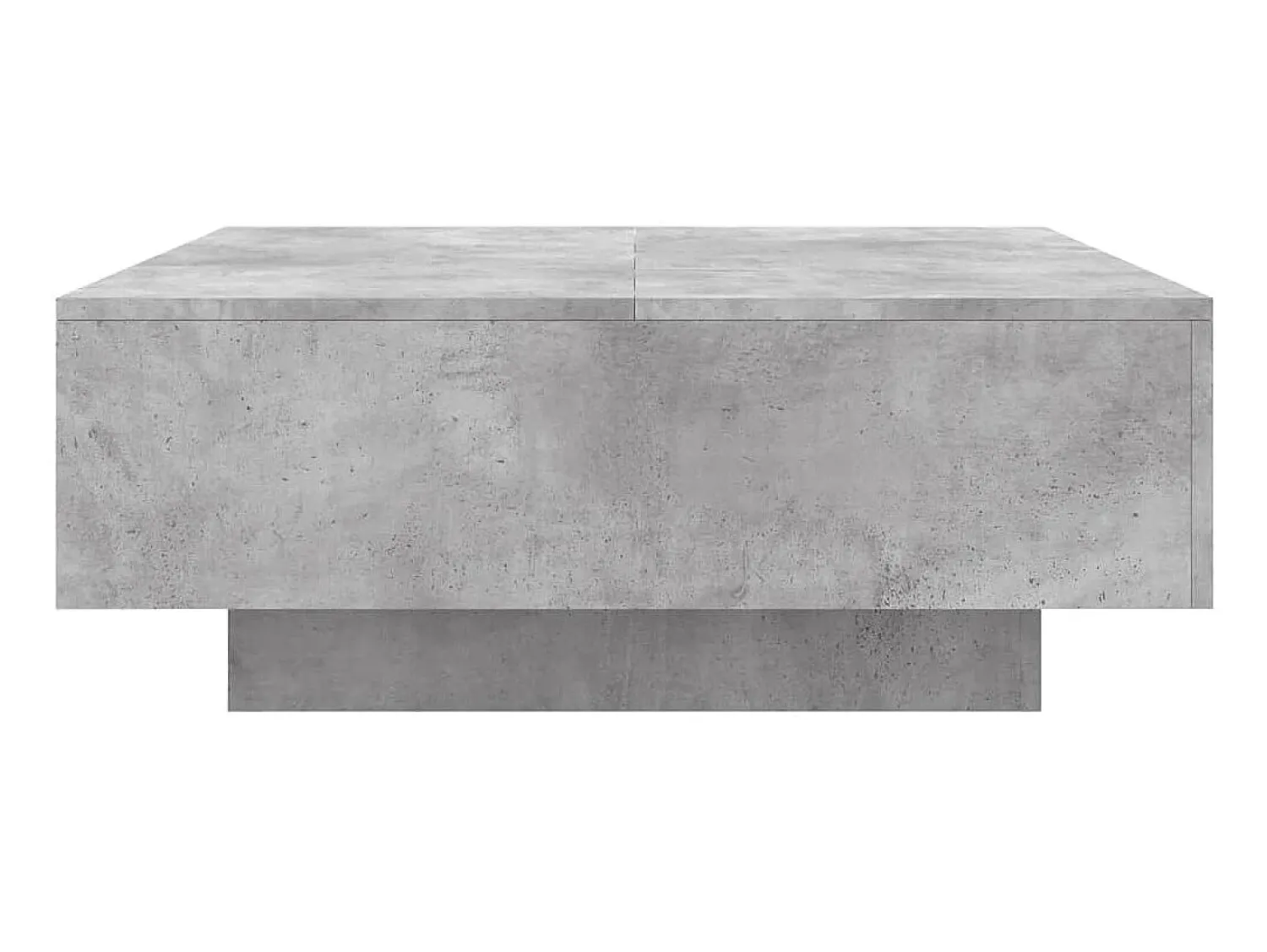 Mesa De Centro* Mesa de centro 80x80x31 cm contraplacado cimento PT958453 Cinzento