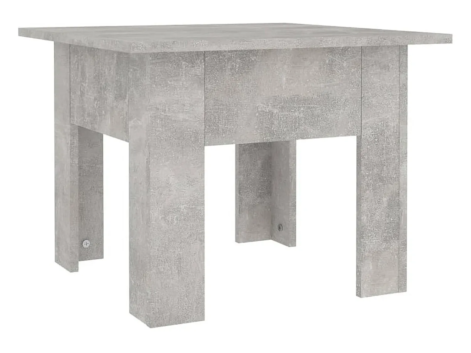 Mesa De Centro|vidaxl Mesa de centro 55x55x42 cm contraplacado cimento Cinzento