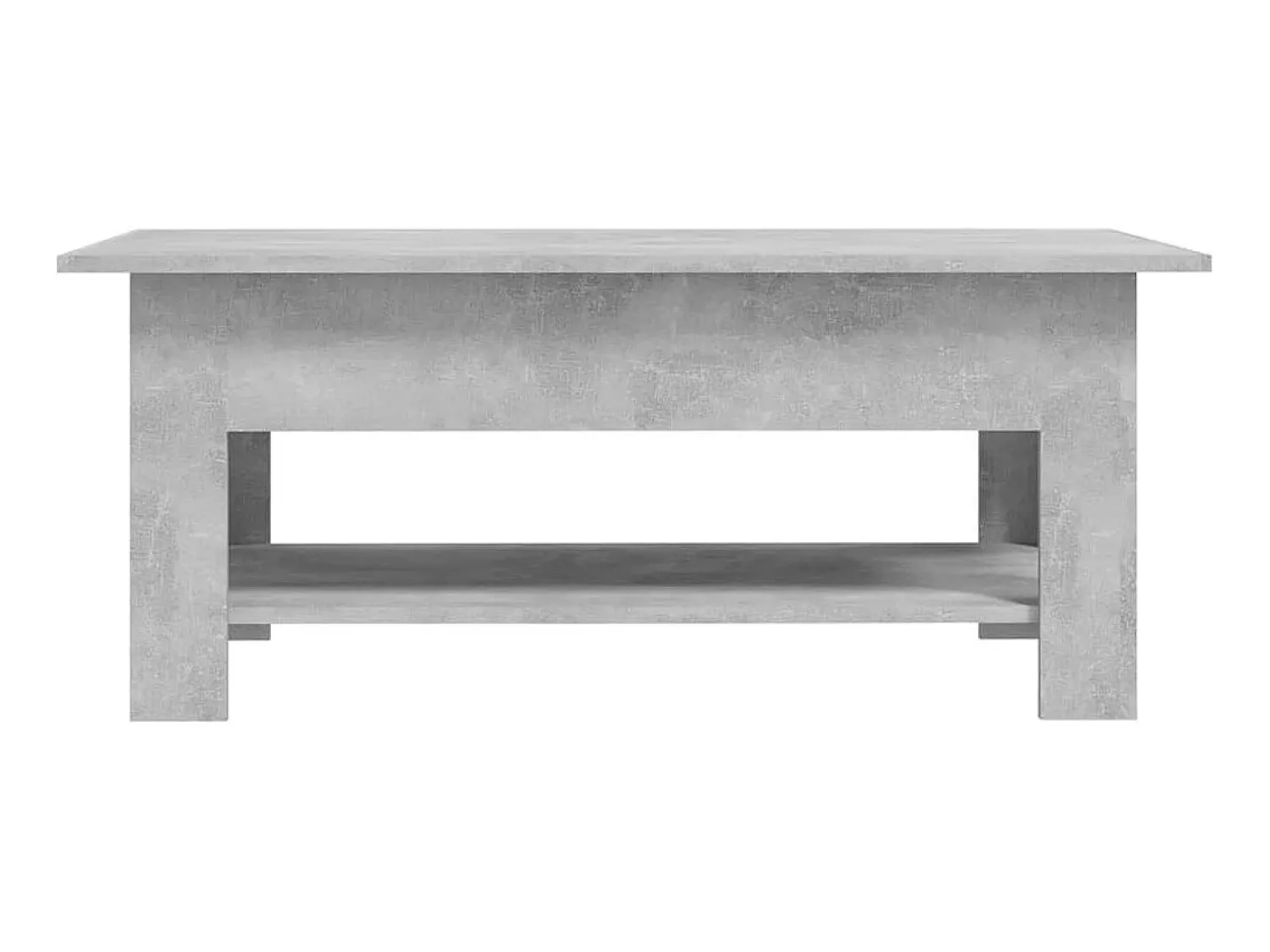 Mesa De Centro| Mesa de centro 102x55x42 cm contraplacado cimento PT721930 Cinzento