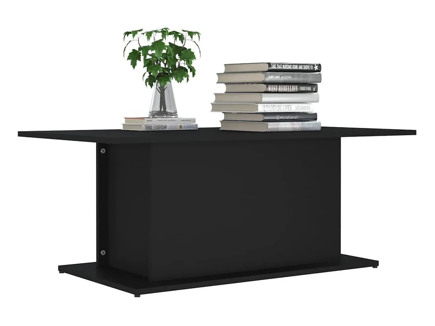 Mesa De Centro* Mesa de centro 102x55,5x40 cm contraplacado PT257836 Preto