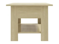 Mesa De Centro| Mesa de centro 102x55x42 cm contraplacado cor carvalho sonoma PT310543 Castanho