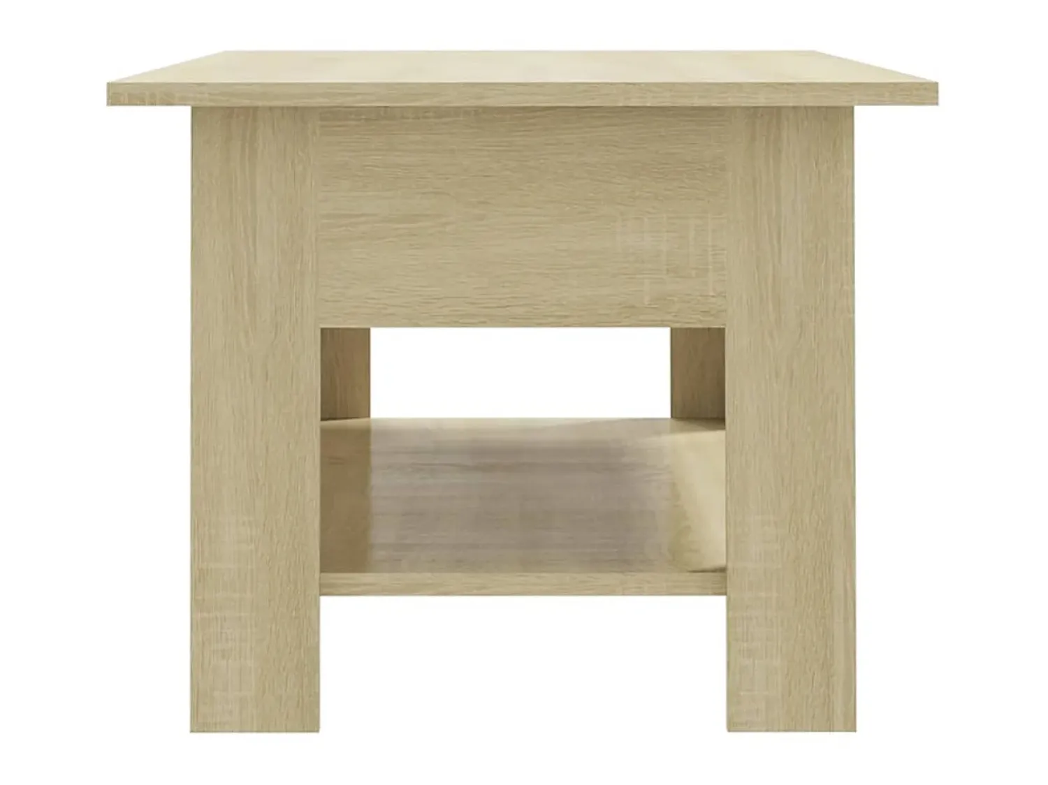 Mesa De Centro| Mesa de centro 102x55x42 cm contraplacado cor carvalho sonoma PT310543 Castanho