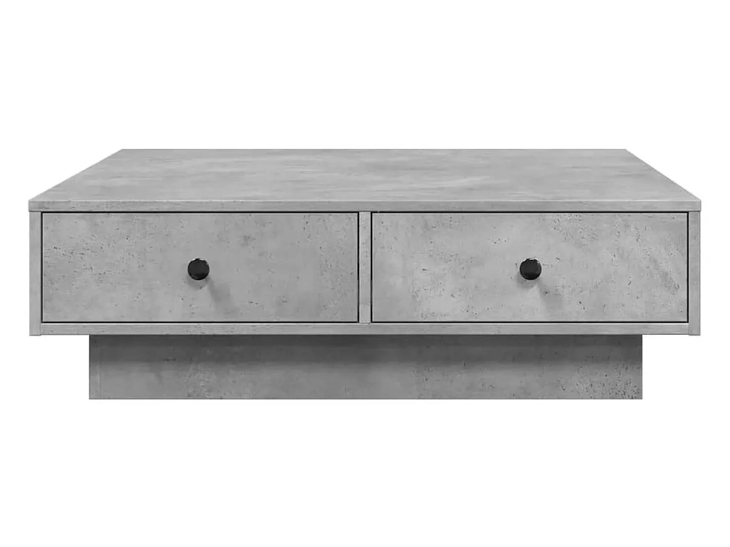 Mesa De Centro| Mesa de centro 90x90x28 cm contraplacado cimento PT565121 Cinzento