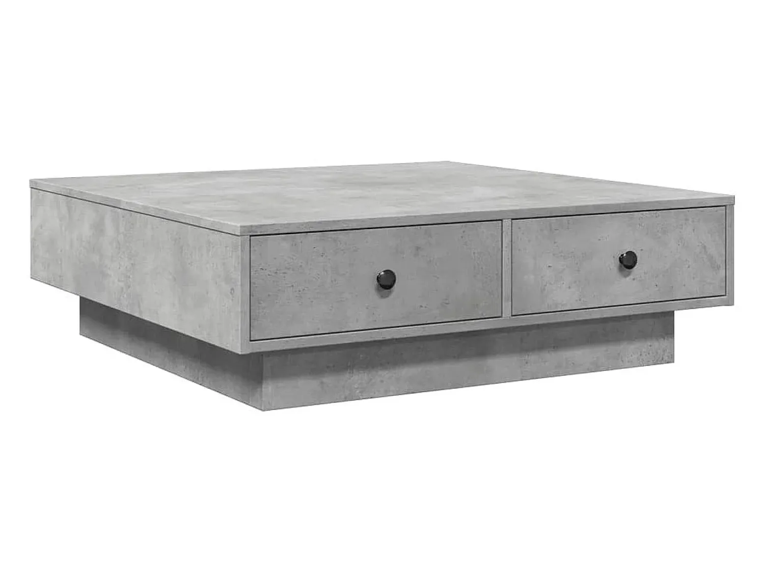 Mesa De Centro| Mesa de centro 90x90x28 cm contraplacado cimento PT565121 Cinzento