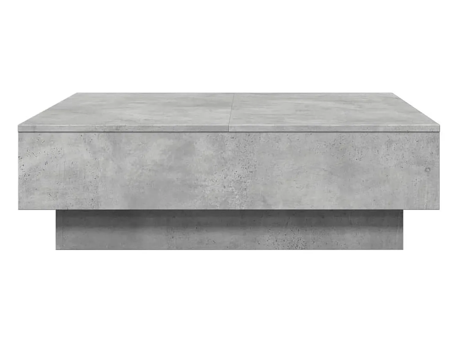 Mesa De Centro| Mesa de centro 90x90x28 cm contraplacado cimento PT565121 Cinzento