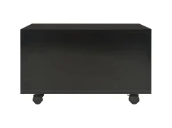 Clearance Mesa de centro 60x60x35 cm contraplacado brilhante PT772466 Preto
