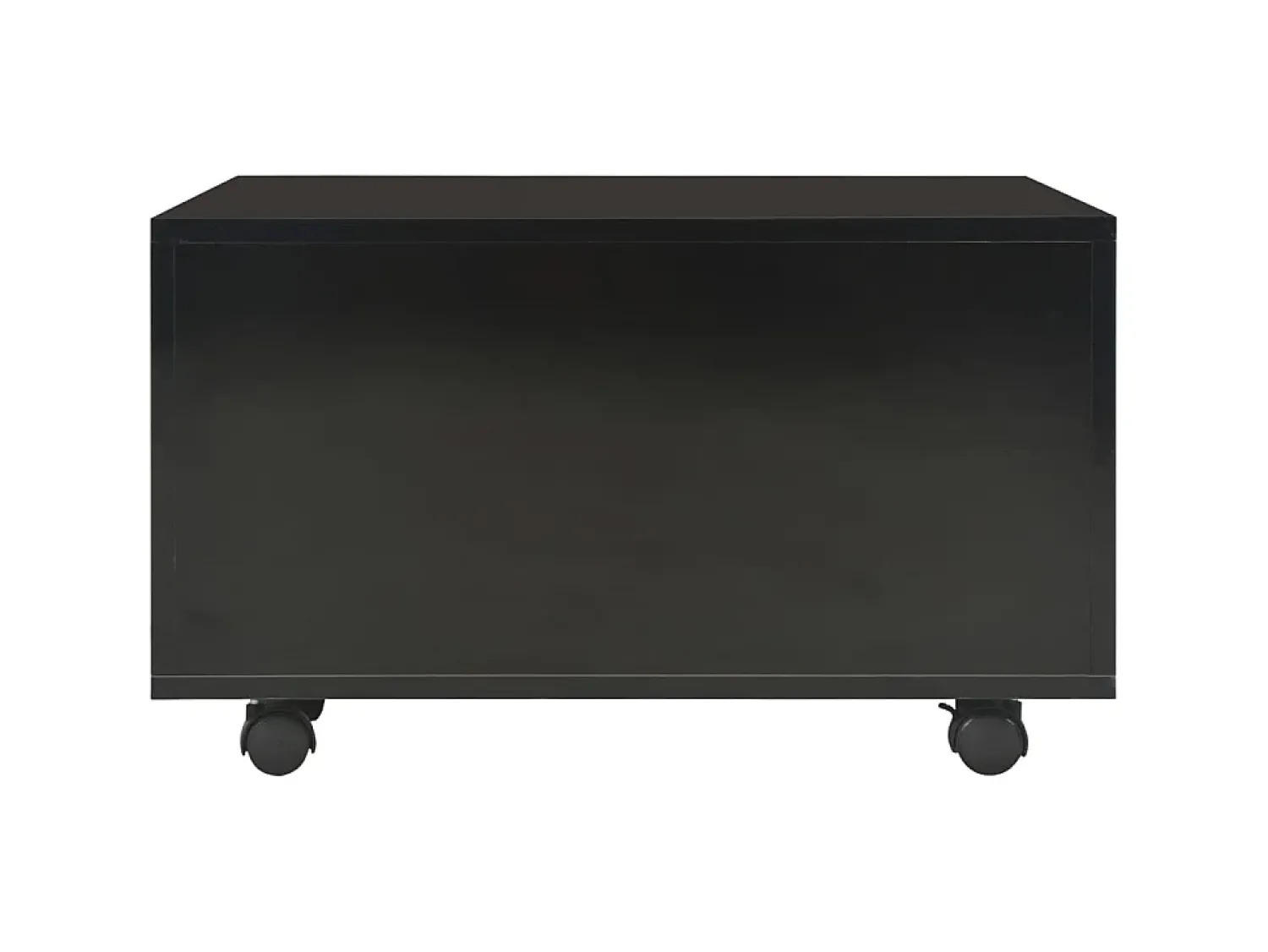 Clearance Mesa de centro 60x60x35 cm contraplacado brilhante PT772466 Preto