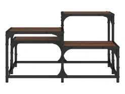 Clearance Mesa de centro 68x68x40 cm derivados madeira carvalho PT946620 Castanho