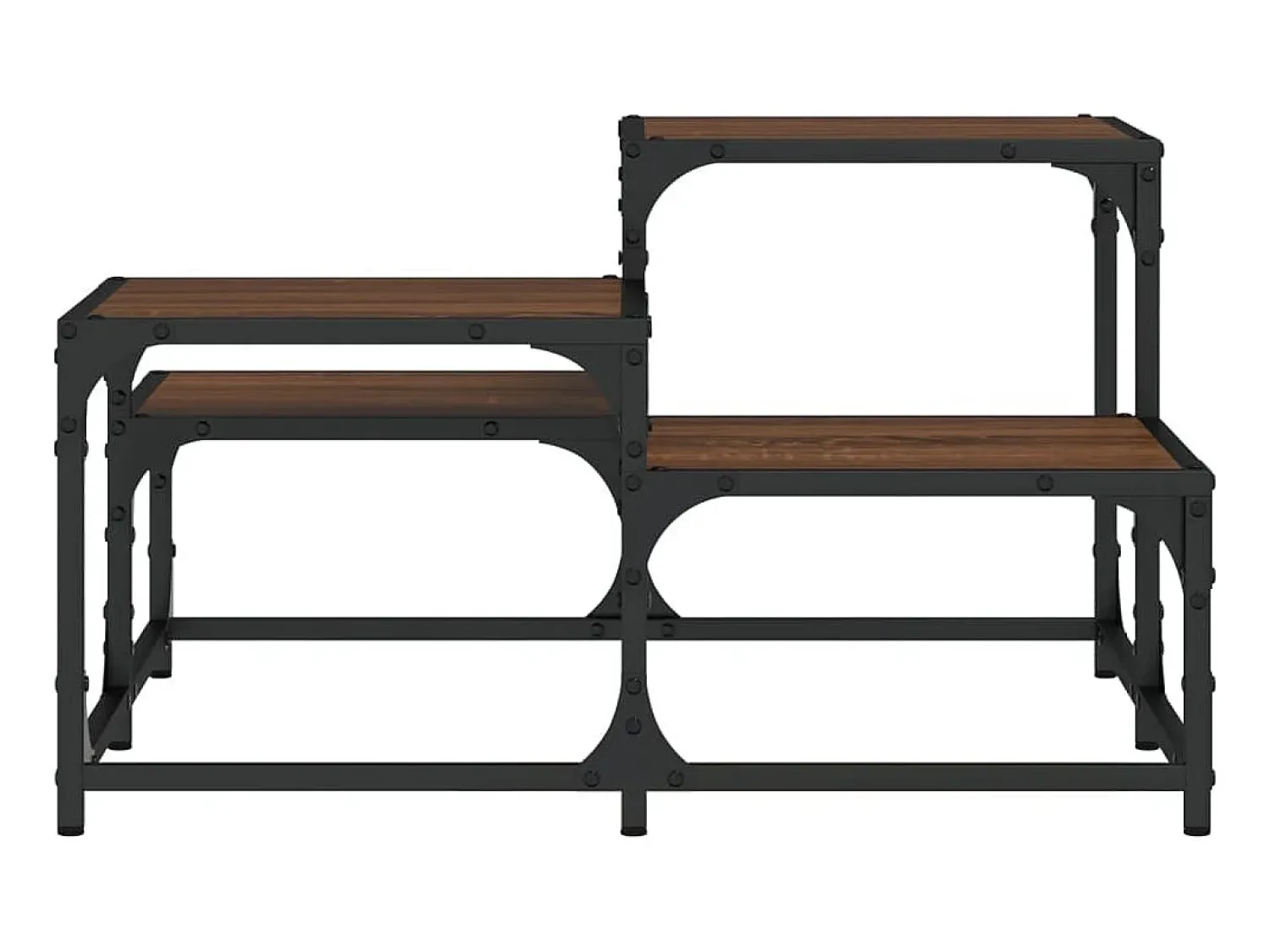 Clearance Mesa de centro 68x68x40 cm derivados madeira carvalho PT946620 Castanho