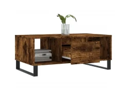 Mesa De Centro* Mesa de centro 90x50x36,5 cm derivados madeira carvalho fumado PT813986 Castanho