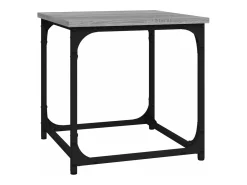 Mesa De Centro| Mesa de centro 40x40x40 cm derivados madeira sonoma PT446420 Cinzento