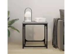 Mesa De Centro| Mesa de centro 40x40x40 cm derivados madeira sonoma PT446420 Cinzento