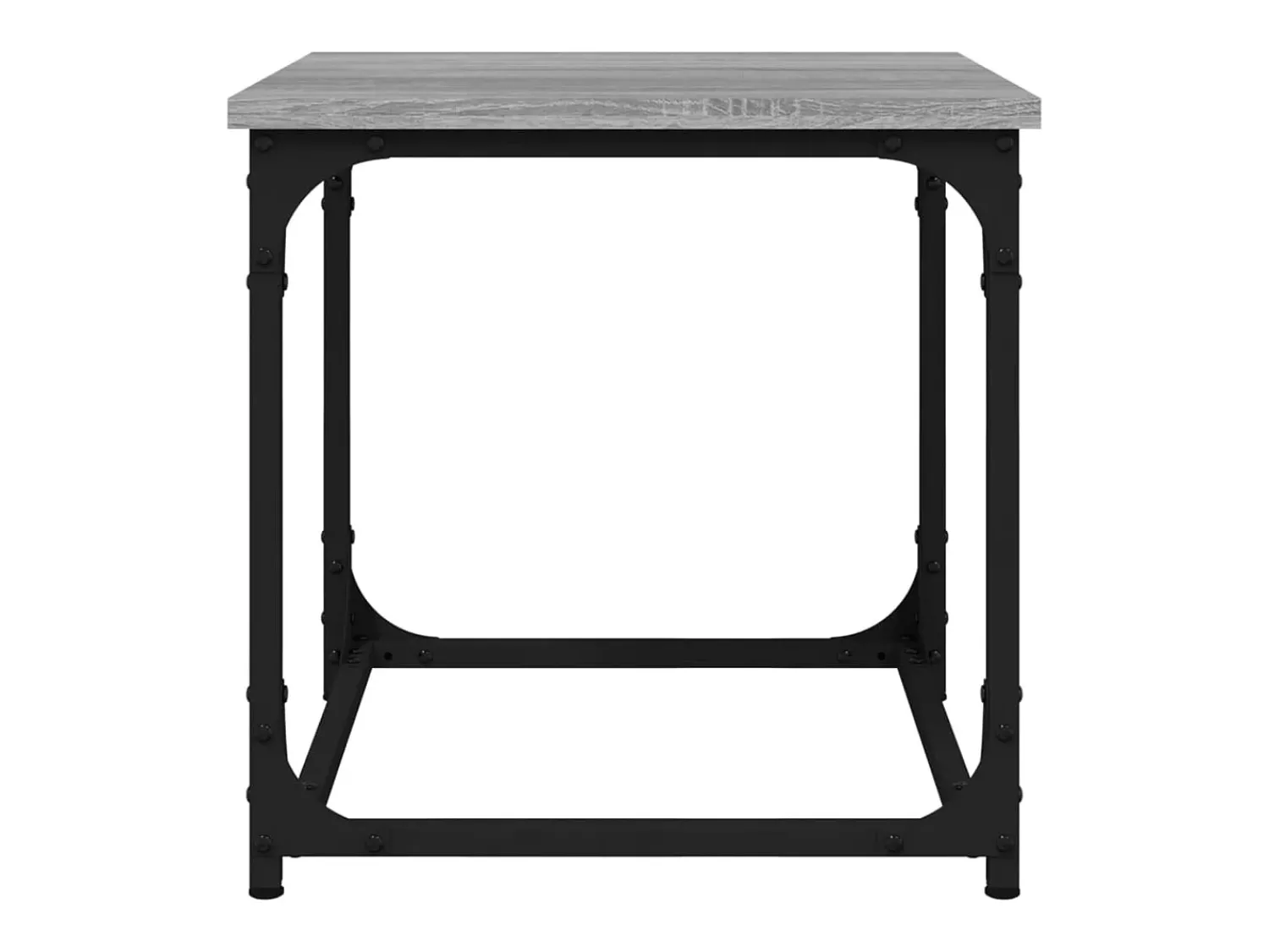 Mesa De Centro| Mesa de centro 40x40x40 cm derivados madeira sonoma PT446420 Cinzento