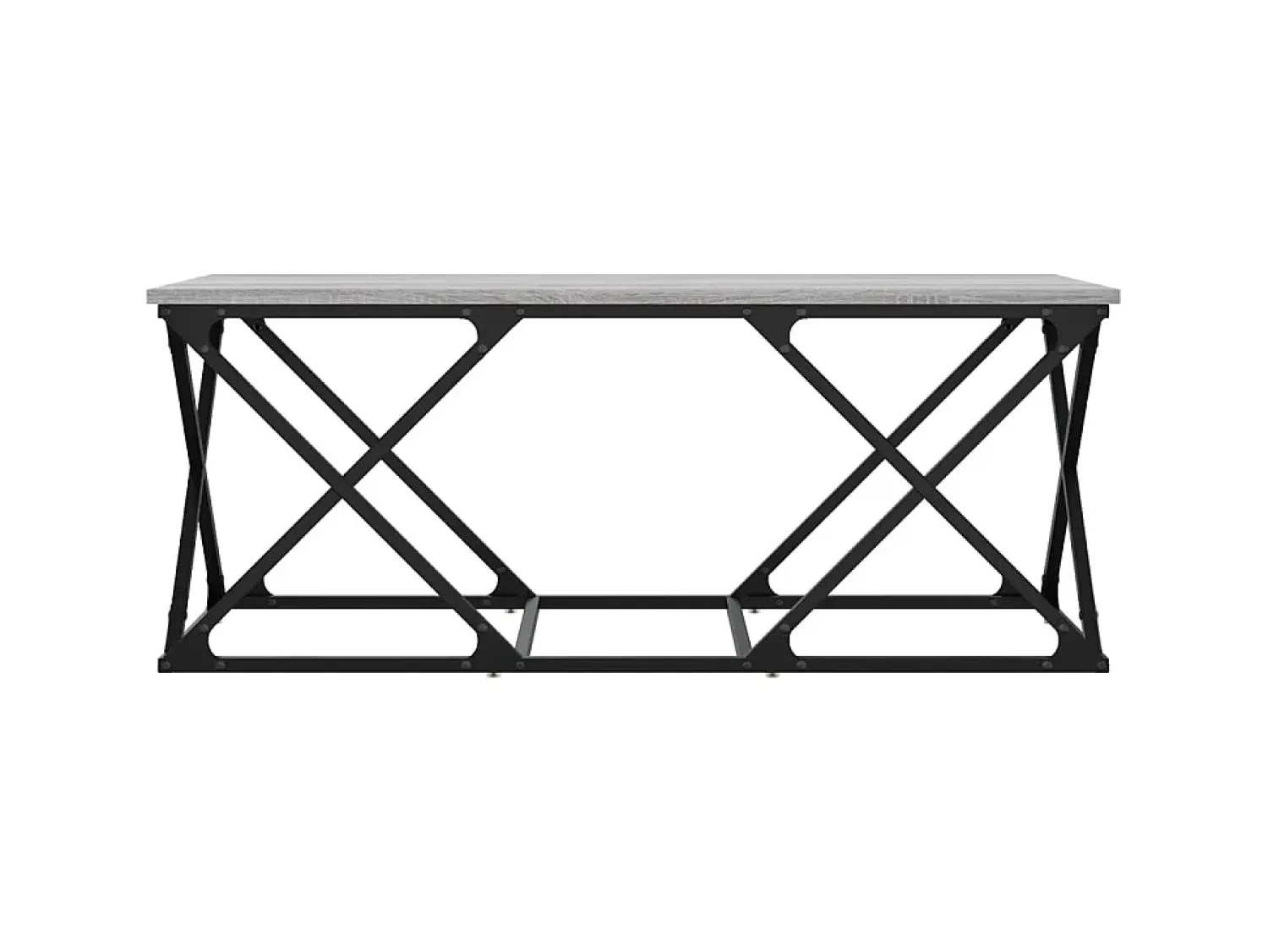 Mesa De Centro| Mesa de centro 100x49x40 cm derivados de madeira cinza sonoma PT786156 Cinzento