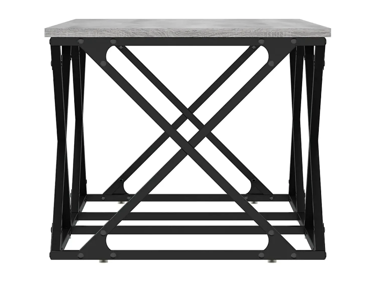 Mesa De Centro| Mesa de centro 100x49x40 cm derivados de madeira cinza sonoma PT786156 Cinzento