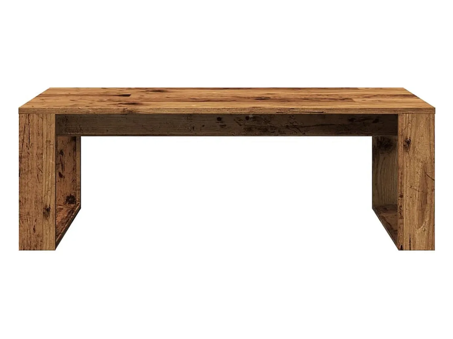 Mesa De Centro*vidaxl Mesa de centro 102x50x35 cm derivados de madeira madeira velha Natural claro