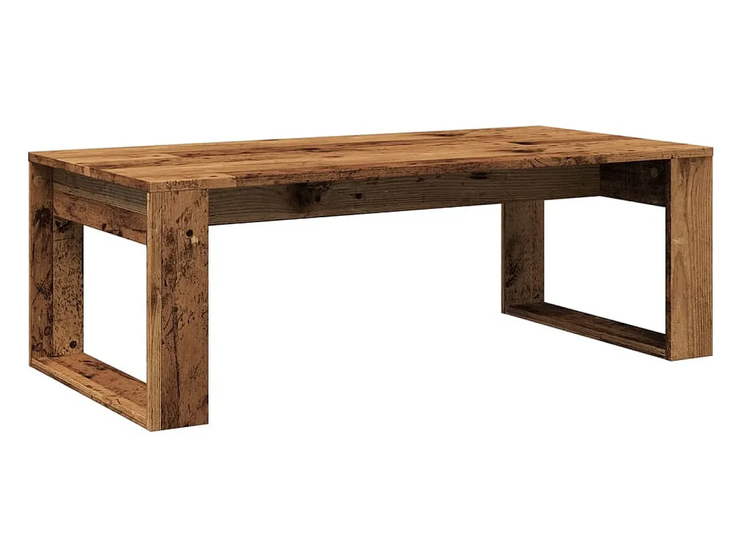 Mesa De Centro*vidaxl Mesa de centro 102x50x35 cm derivados de madeira madeira velha Natural claro