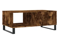 Mesa De Centro*vidaxl Mesa de centro 90x50x36,5 cm derivados madeira carvalho fumado Natural claro