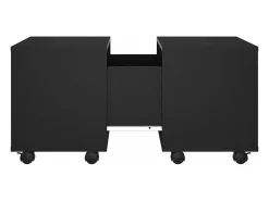 Mesa De Centro|vidaxl Mesa de centro 60x60x38 cm derivados de madeira Preto