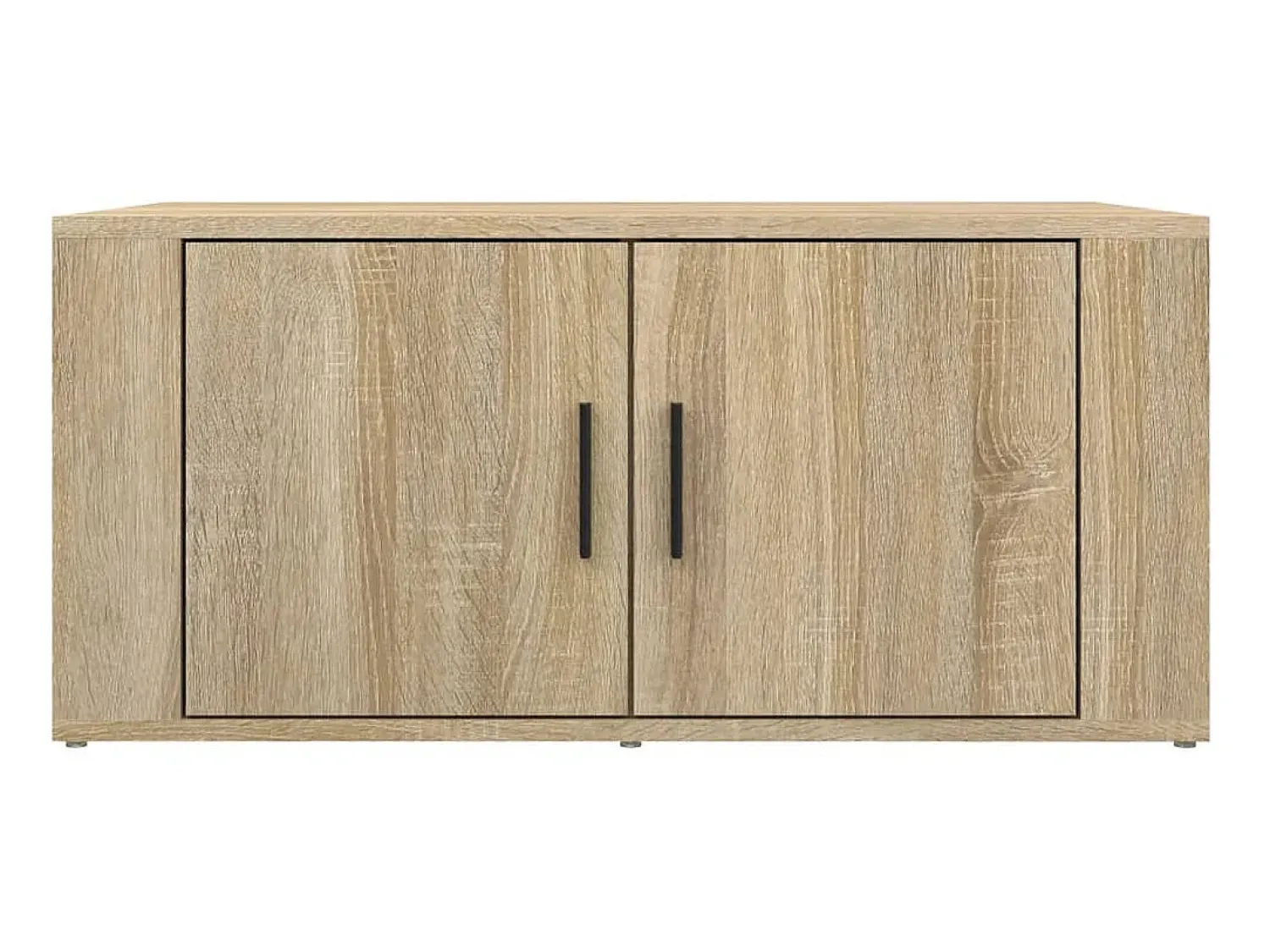 Mesa De Centro| Mesa de centro 80x50x36 cm derivados madeira carvalho sonoma PT181268 Castanho