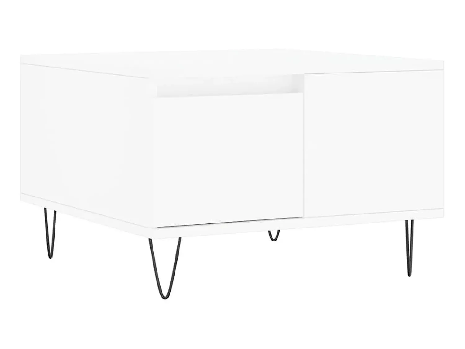 Mesa De Centro* Mesa de centro 55x55x36,5 cm derivados de madeira PT717580 Branco