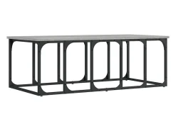 Clearance vidaxl Mesa de centro 100x50x35,5 cm derivados madeira sonoma Cinzento