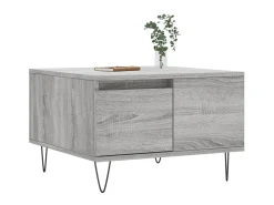 Mesa de centro 55x55x36,5 cm derivados de madeira cinza sonoma PT463518^ Mesa De Centro