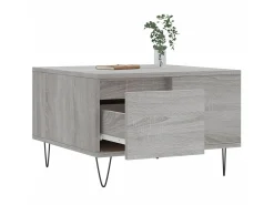 Mesa de centro 55x55x36,5 cm derivados de madeira cinza sonoma PT463518^ Mesa De Centro