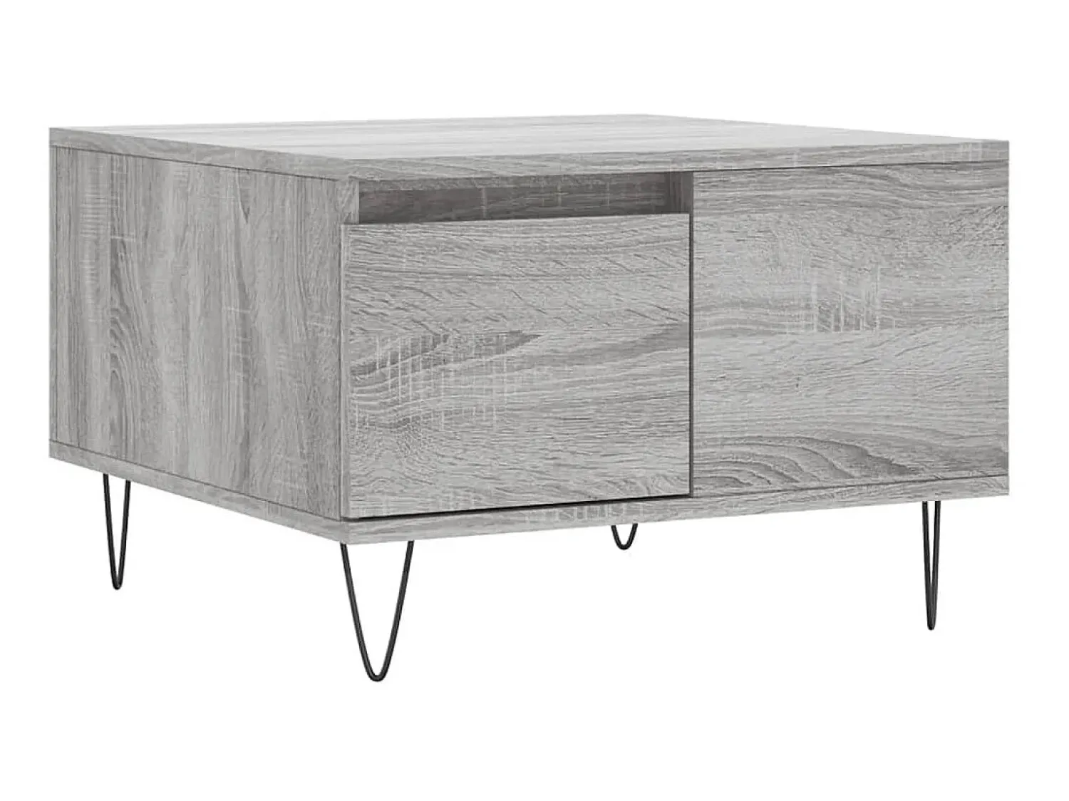 Mesa de centro 55x55x36,5 cm derivados de madeira cinza sonoma PT463518^ Mesa De Centro