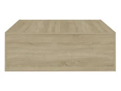 Mesa De Centro|vidaxl Mesa de centro 100x100x35 cm derivados madeira carvalho sonoma Natural claro