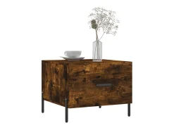 Mesa De Centro* Mesa de centro 50x50x40 cm derivados de madeira carvalho fumado PT406720 Castanho