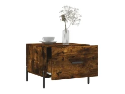 Mesa De Centro* Mesa de centro 50x50x40 cm derivados de madeira carvalho fumado PT406720 Castanho