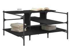Mesa De Centro* Mesa de centro 100x100x48,5 cm derivados de madeira PT600681 Preto