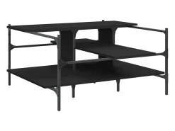 Mesa De Centro* Mesa de centro 100x100x48,5 cm derivados de madeira PT600681 Preto