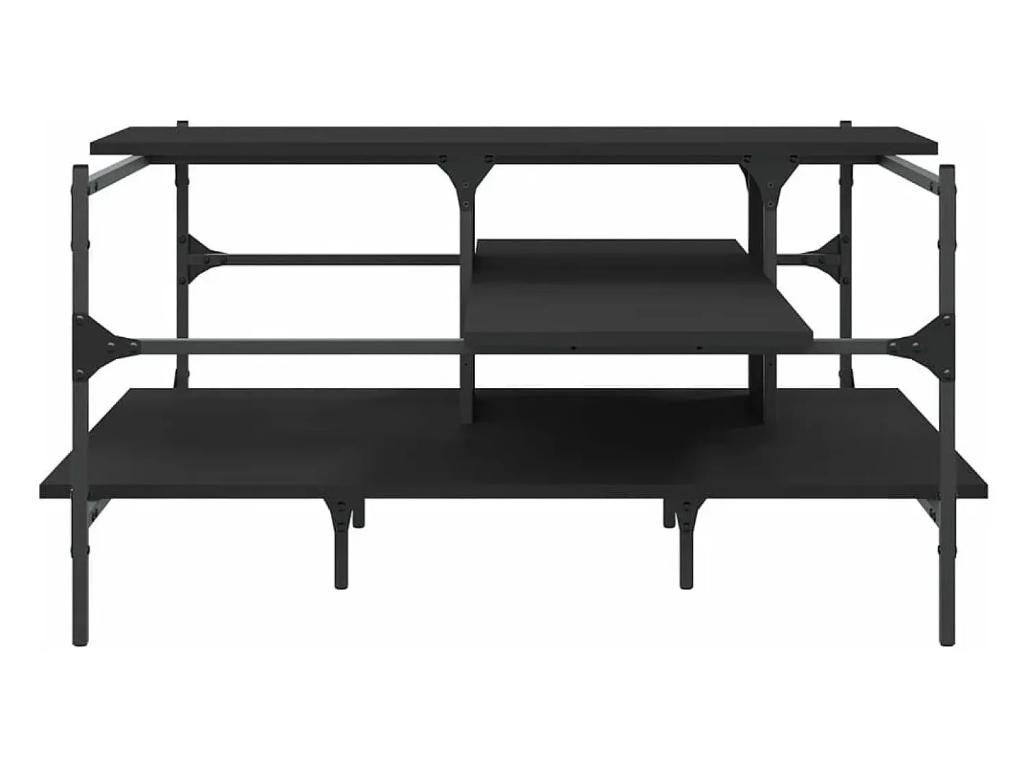 Mesa De Centro* Mesa de centro 100x100x48,5 cm derivados de madeira PT600681 Preto