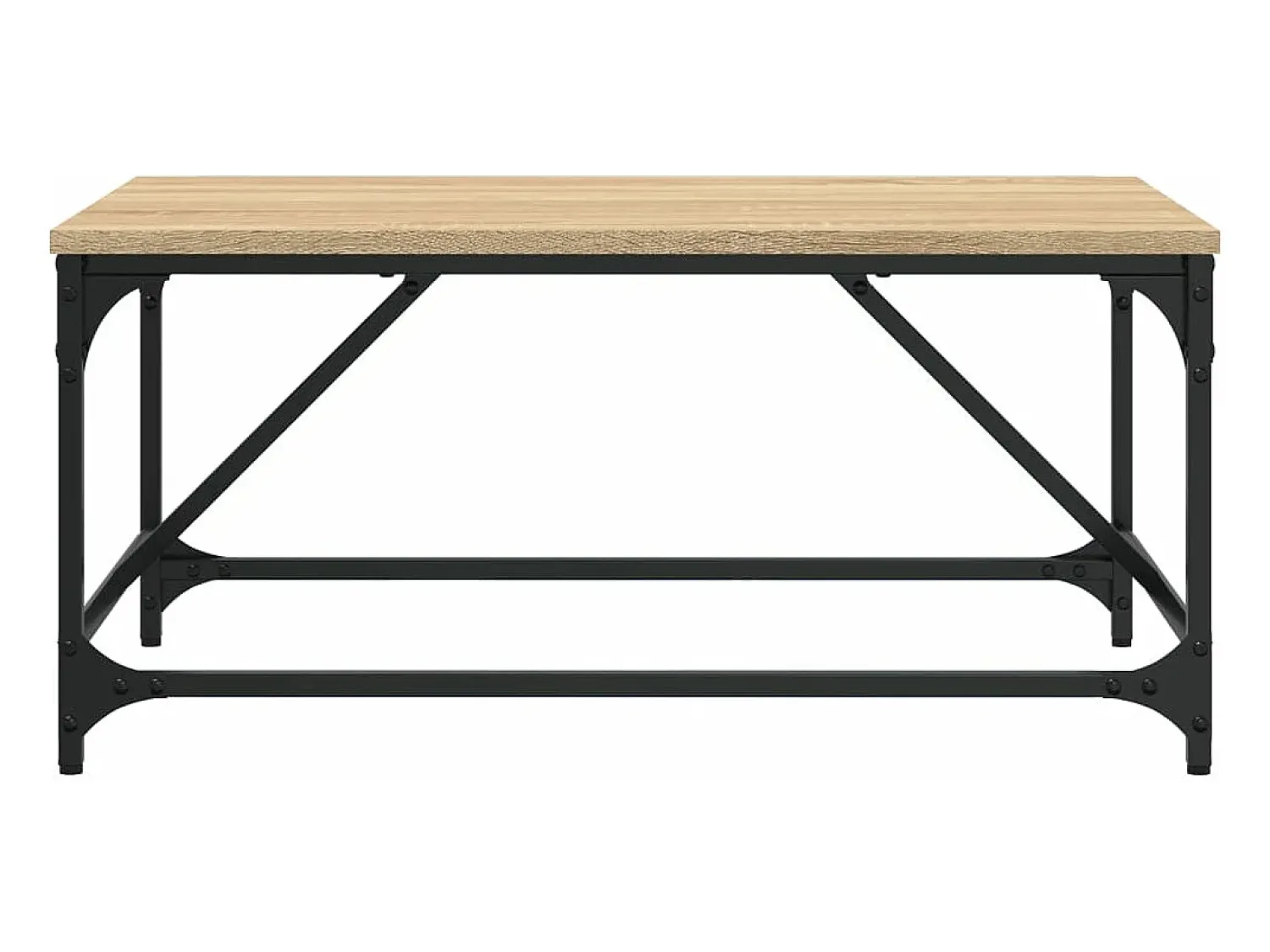 Outlet vidaxl Mesa de centro 75x50x35 cm derivados de madeira carvalho sonoma Natural claro
