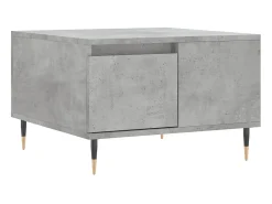 Mesa De Centro| Mesa de centro 55x55x36,5 cm derivados madeira cimento PT628650 Cinzento