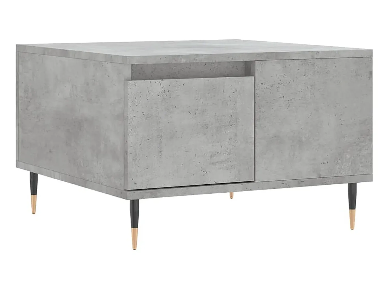 Mesa De Centro| Mesa de centro 55x55x36,5 cm derivados madeira cimento PT628650 Cinzento