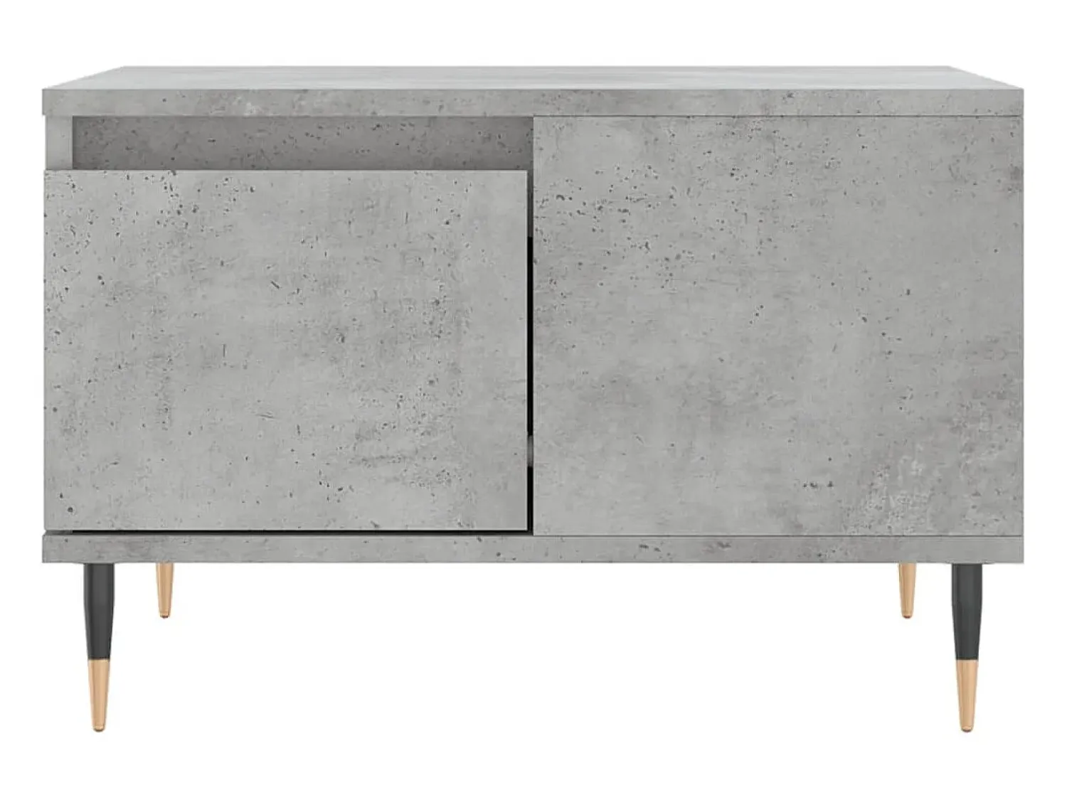Mesa De Centro| Mesa de centro 55x55x36,5 cm derivados madeira cimento PT628650 Cinzento