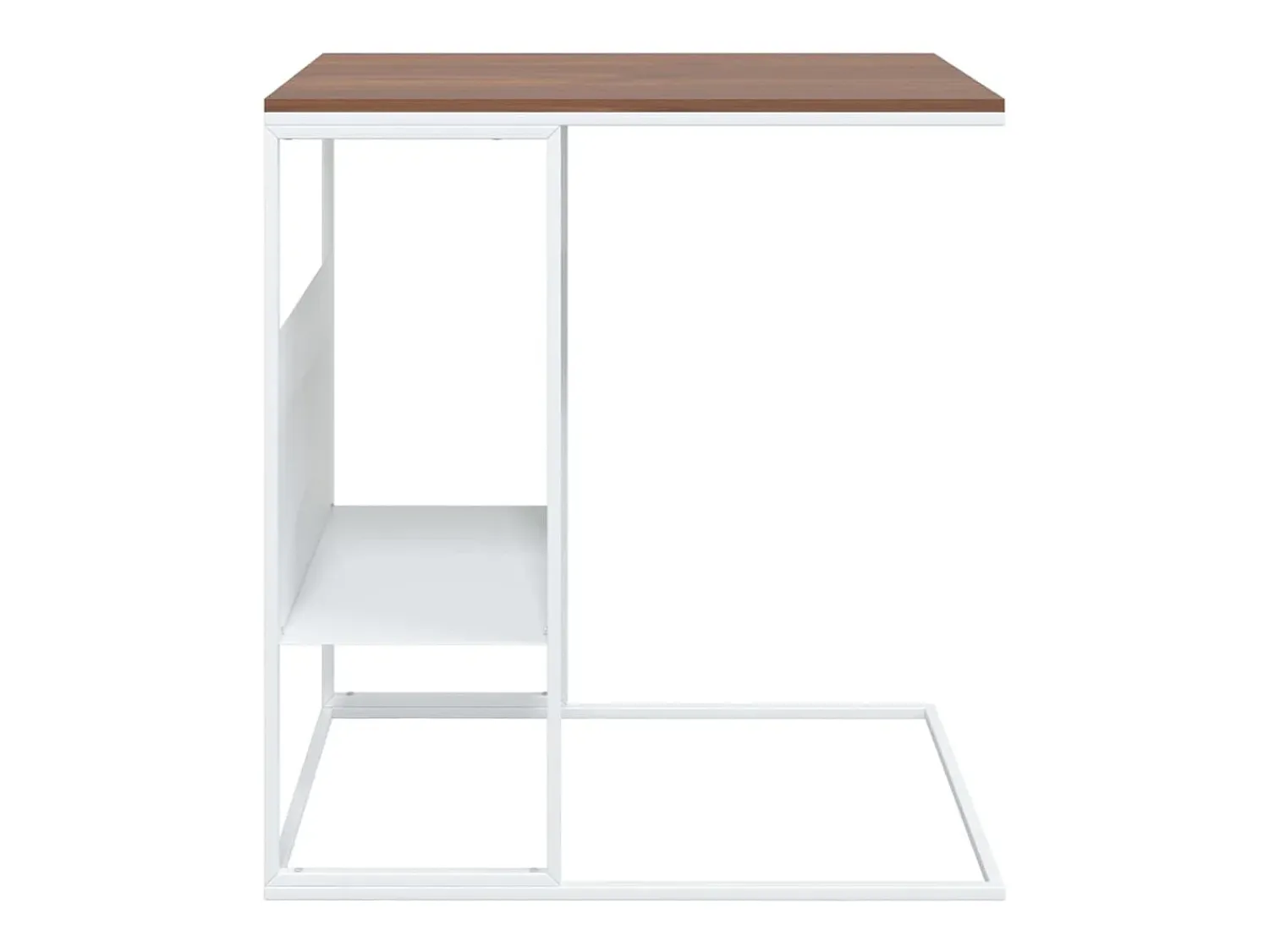 Mesa De Centro| Mesa de centro 55x36x59,5 cm derivados de madeira PT732909 Branco