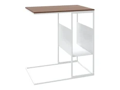 Mesa De Centro| Mesa de centro 55x36x59,5 cm derivados de madeira PT732909 Branco