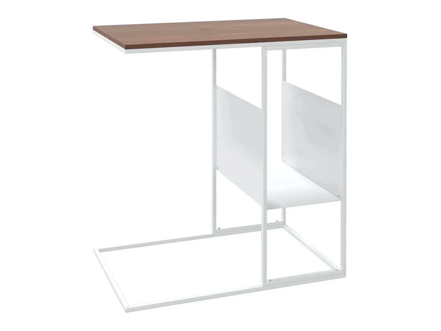 Mesa De Centro| Mesa de centro 55x36x59,5 cm derivados de madeira PT732909 Branco