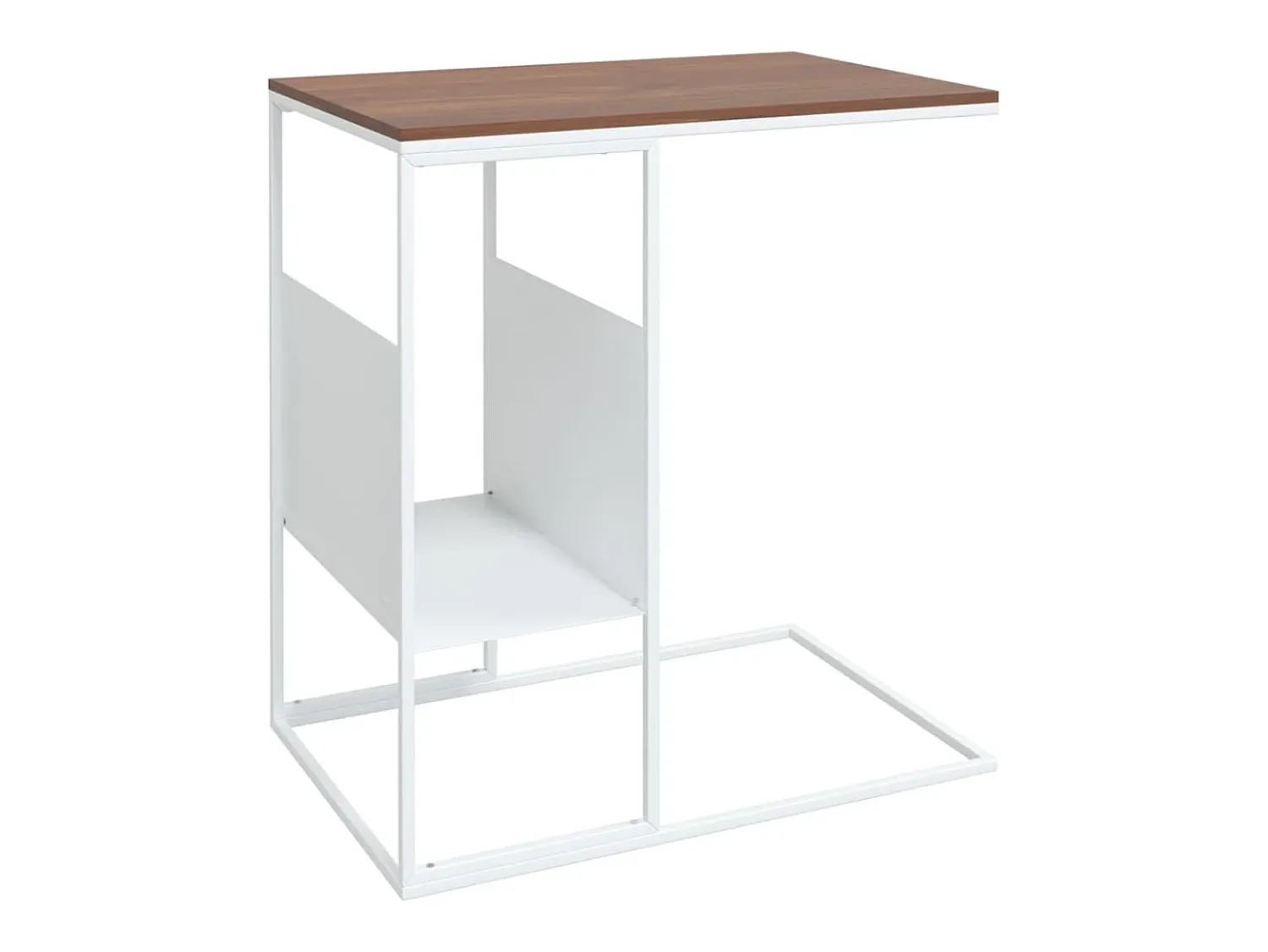 Mesa De Centro| Mesa de centro 55x36x59,5 cm derivados de madeira PT732909 Branco